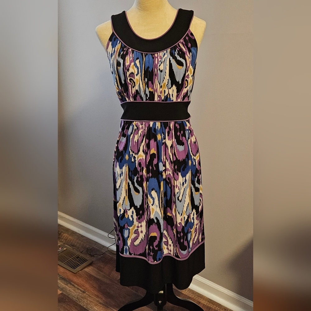 R&M Richards Sleeveless Multi color Dress size 12